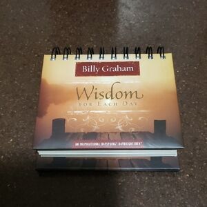"Wisdom for Each Day" is a perpetual calendar featuring words of Billy Graham.